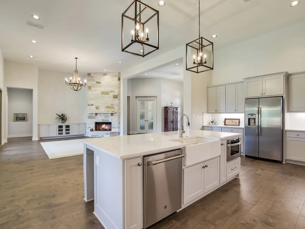 Custom kitchen showcase - granite countertops, custom cabinetry, and premium appliances